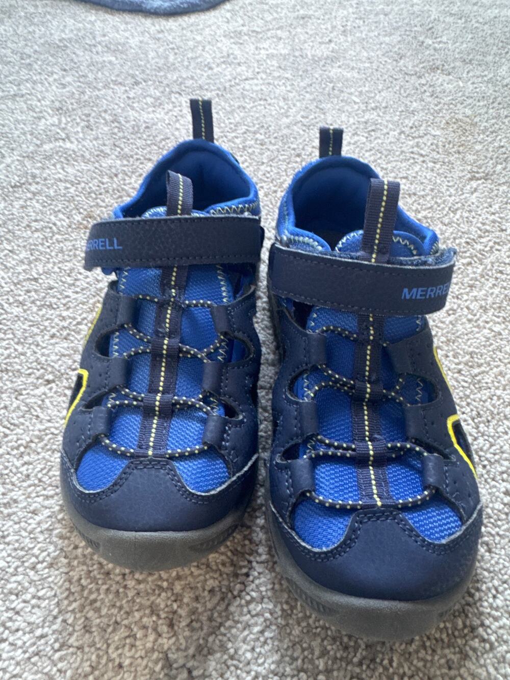 Merrell Kids Hydro Rapid Water Sandals - Navy Blue/Yellow - Size 3M
